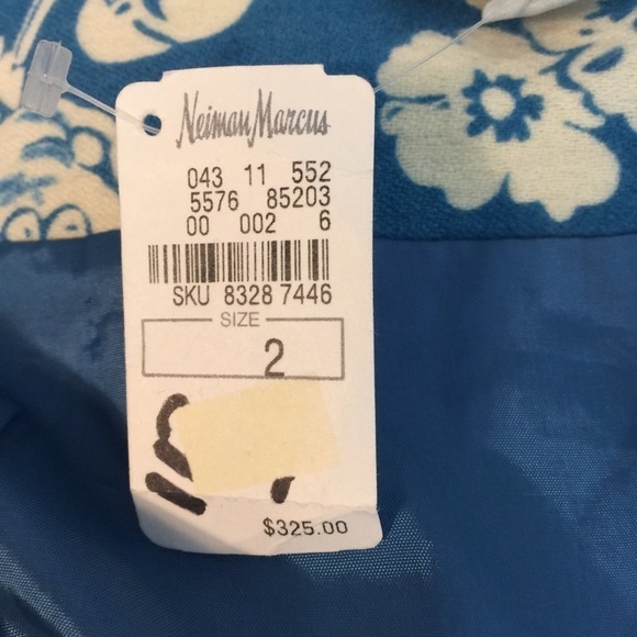 NWT Tracy Reese wool printed pleated skirt Reg $325 SZ 2 - Picture 6 of 7